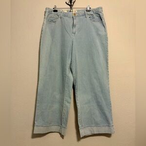 High Rise Striped Jeans